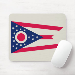 Tapis De Souris Drapeau de l'Ohio : La Bannière de l'État Buckeye