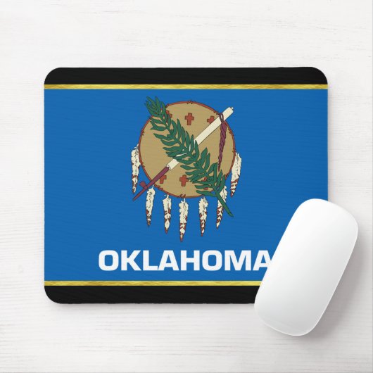 Tapis De Souris Drapeau de l'Oklahoma (Avec souris)
