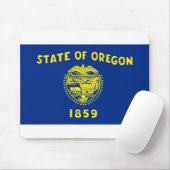 Tapis De Souris Drapeau de l'Oregon (Avec souris)