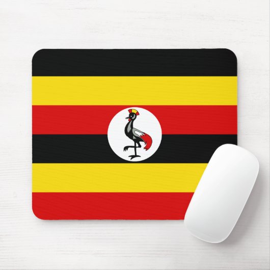 Tapis De Souris Drapeau de l'Ouganda (Avec souris)