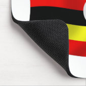 Tapis de souris Drapeau de l'Ouganda (Coin)