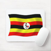 Tapis de souris Drapeau de l'Ouganda (Avec souris)