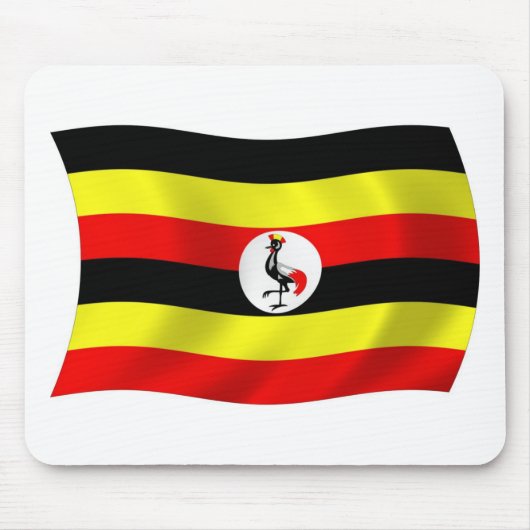 Tapis de souris Drapeau de l'Ouganda (Devant)