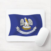 Tapis de souris Drapeau de Louisiane (Avec souris)