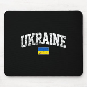 Tapis De Souris Drapeau de l'Ukraine Voyage en Ukraine Cadeaux Ami