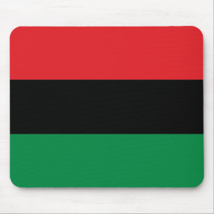 Tapis De Souris Drapeau de l'UNIA panafricain rouge noir et vert