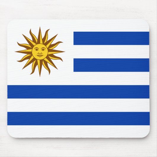 Tapis De Souris Drapeau de l'Uruguay (Devant)