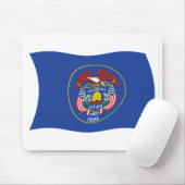 Tapis de souris Drapeau de l'Utah (Avec souris)