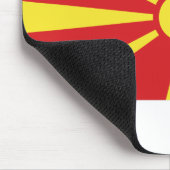 Tapis De Souris Drapeau de Macédoine du Nord (Coin)