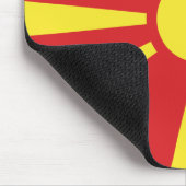 Tapis De Souris Drapeau de Macédoine du Nord (Coin)