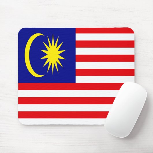 Tapis De Souris Drapeau de Malaisie (Avec souris)