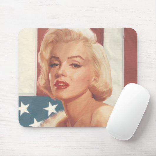 Tapis De Souris Drapeau de Marilyn (Avec souris)