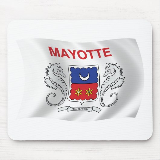Tapis de souris Drapeau de Mayotte (Devant)