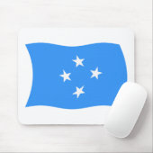 Tapis de souris Drapeau de Micronésie (Avec souris)