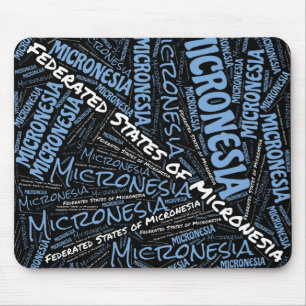 Tapis De Souris Drapeau de Micronésie colorés Patriotique