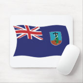 Tapis de souris Drapeau de Montserrat (Avec souris)