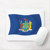 Tapis de souris Drapeau de New York (Avec souris)