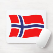 Tapis de souris Drapeau de Norvège (Avec souris)