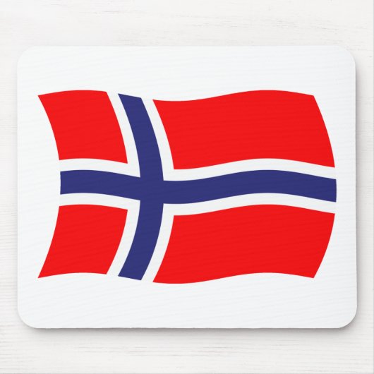 Tapis de souris Drapeau de Norvège (Devant)