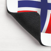 Tapis de souris Drapeau de Norvège (Coin)