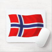 Tapis de souris Drapeau de Norvège (Avec souris)