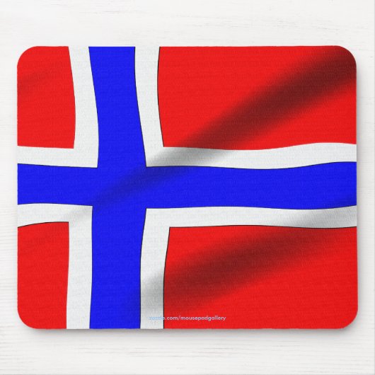 Tapis De Souris Drapeau de Norvège Drapeaux du monde patriotique M (Devant)