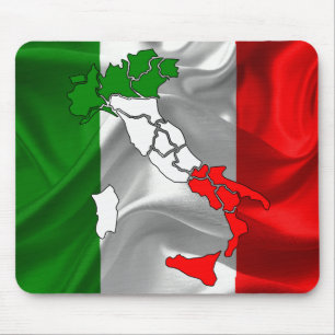 Tapis De Souris Drapeau de ondulation italien