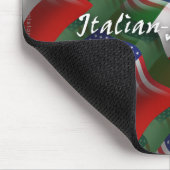 Tapis De Souris Drapeau de ondulation Italien-Américain (Coin)