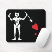 Tapis De Souris Drapeau de pirate de Blackbeard (Avec souris)
