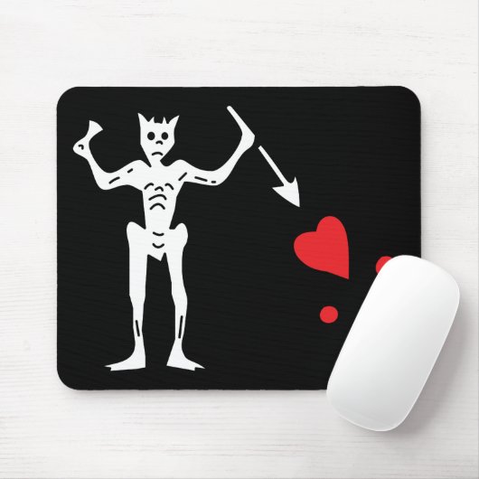 Tapis De Souris Drapeau de pirate de Blackbeard (Avec souris)