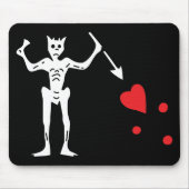 Tapis De Souris Drapeau de pirate de Blackbeard (Devant)