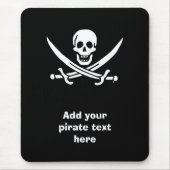 Tapis De Souris Drapeau de pirate Jolly Roger (Devant)