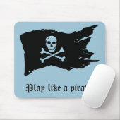 Tapis De Souris Drapeau de pirate Mousepad (Avec souris)