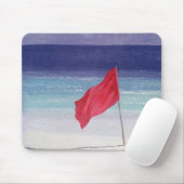 Tapis De Souris Drapeau de plage - tempête avertissant 1985 (Avec souris)
