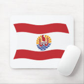 Tapis de souris Drapeau de Polynésie française (Avec souris)