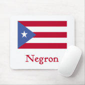 Tapis De Souris Drapeau de Portoricain de Negron (Avec souris)