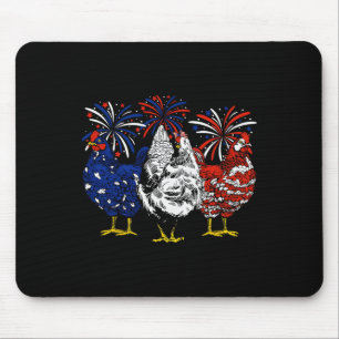 Tapis De Souris Drapeau De Poulet Usa Patriotique Poulets Adulte 4