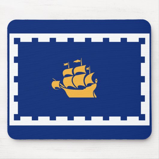 Tapis De Souris Drapeau de Québec (Québec, Canada) (Devant)