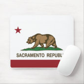 Tapis De Souris Drapeau de République de Sacramento (Avec souris)