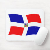 Tapis De Souris Drapeau de République Dominicaine Mousepad (Avec souris)
