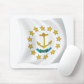 Tapis de souris Drapeau de Rhode Island (Avec souris)