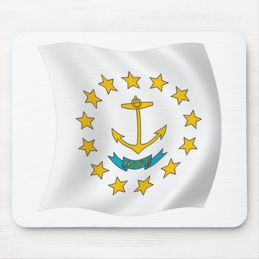 Tapis de souris Drapeau de Rhode Island (Devant)