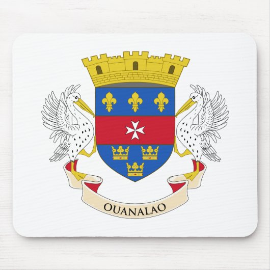 Tapis De Souris Drapeau de Saint-Barthélemy (Devant)