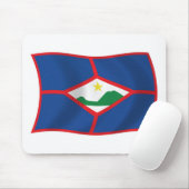 Tapis de souris Drapeau de Saint-Eustache (Avec souris)