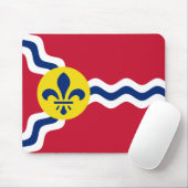 Tapis De Souris Drapeau de Saint-Louis (Missouri) (Avec souris)