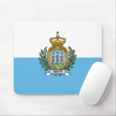 Tapis De Souris Drapeau de Saint-Marin (Avec souris)
