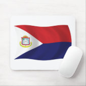 Tapis de souris Drapeau de Saint-Martin (Avec souris)