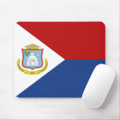 Tapis De Souris Drapeau de Saint-Martin (Avec souris)