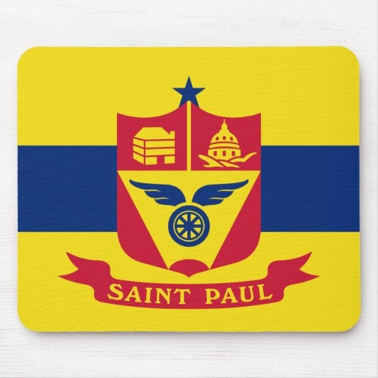 Tapis De Souris Drapeau de Saint Paul (Minnesota) (Devant)