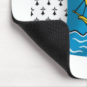 Tapis de souris Drapeau de Saint-Pierre-et-Miquelo (Coin)